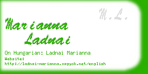 marianna ladnai business card